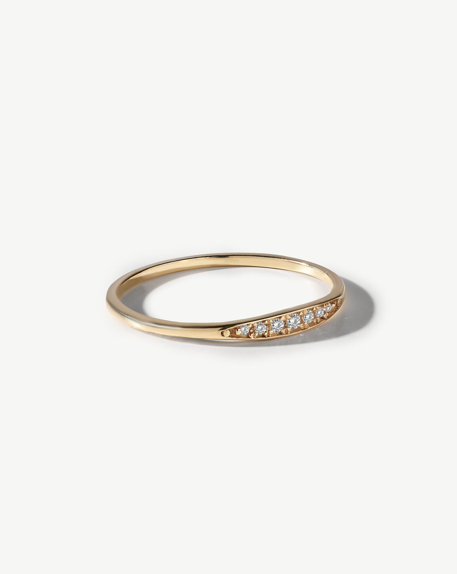 Pavé Diamond Thin Ring