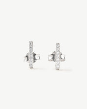 Pavé Bar Studs