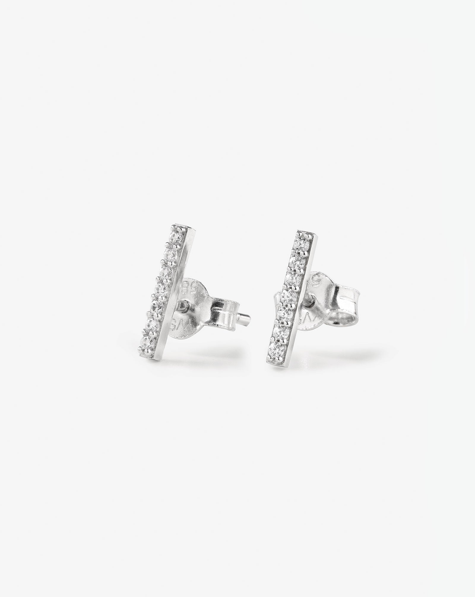 Pavé Bar Studs