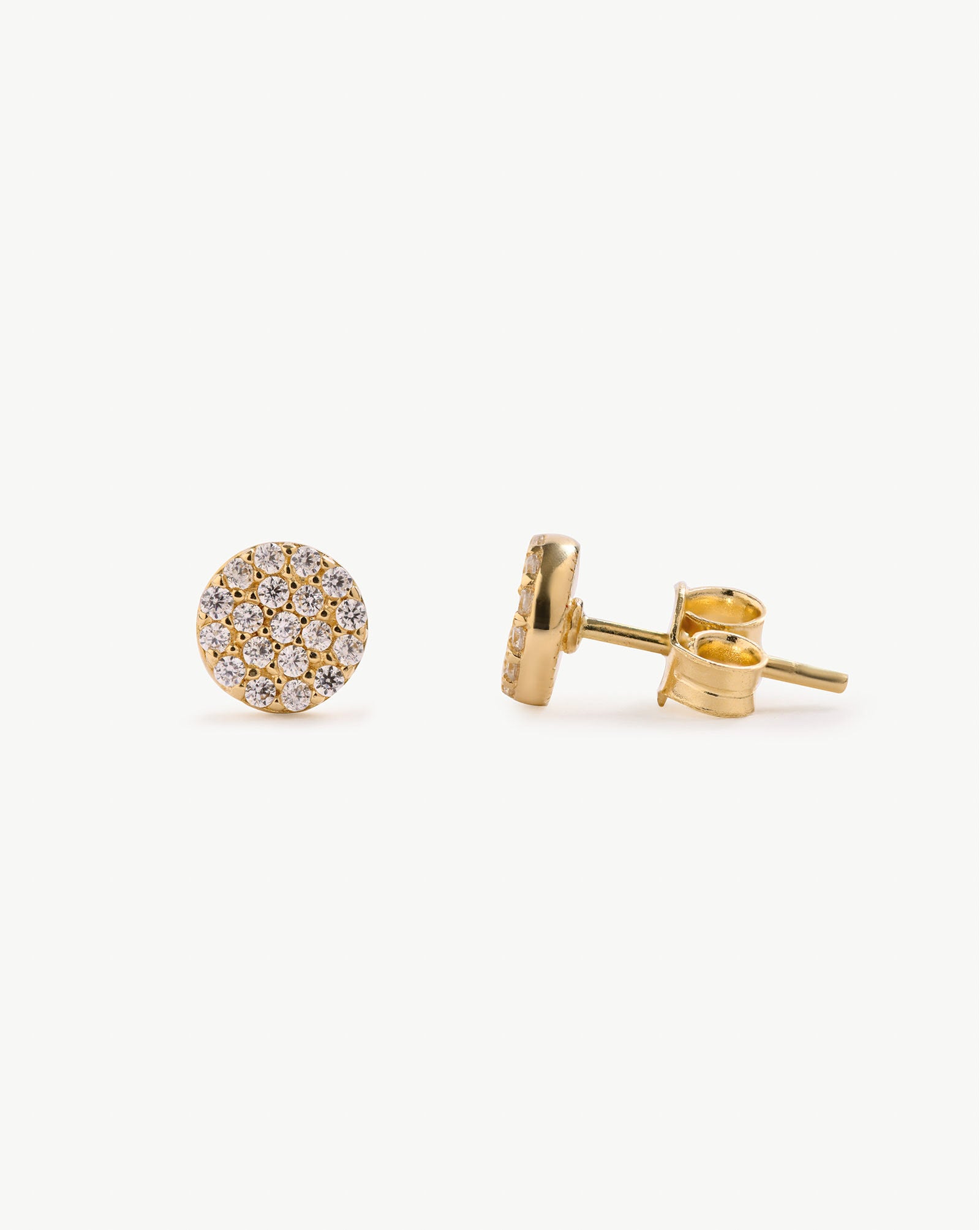 Pavé Round Studs