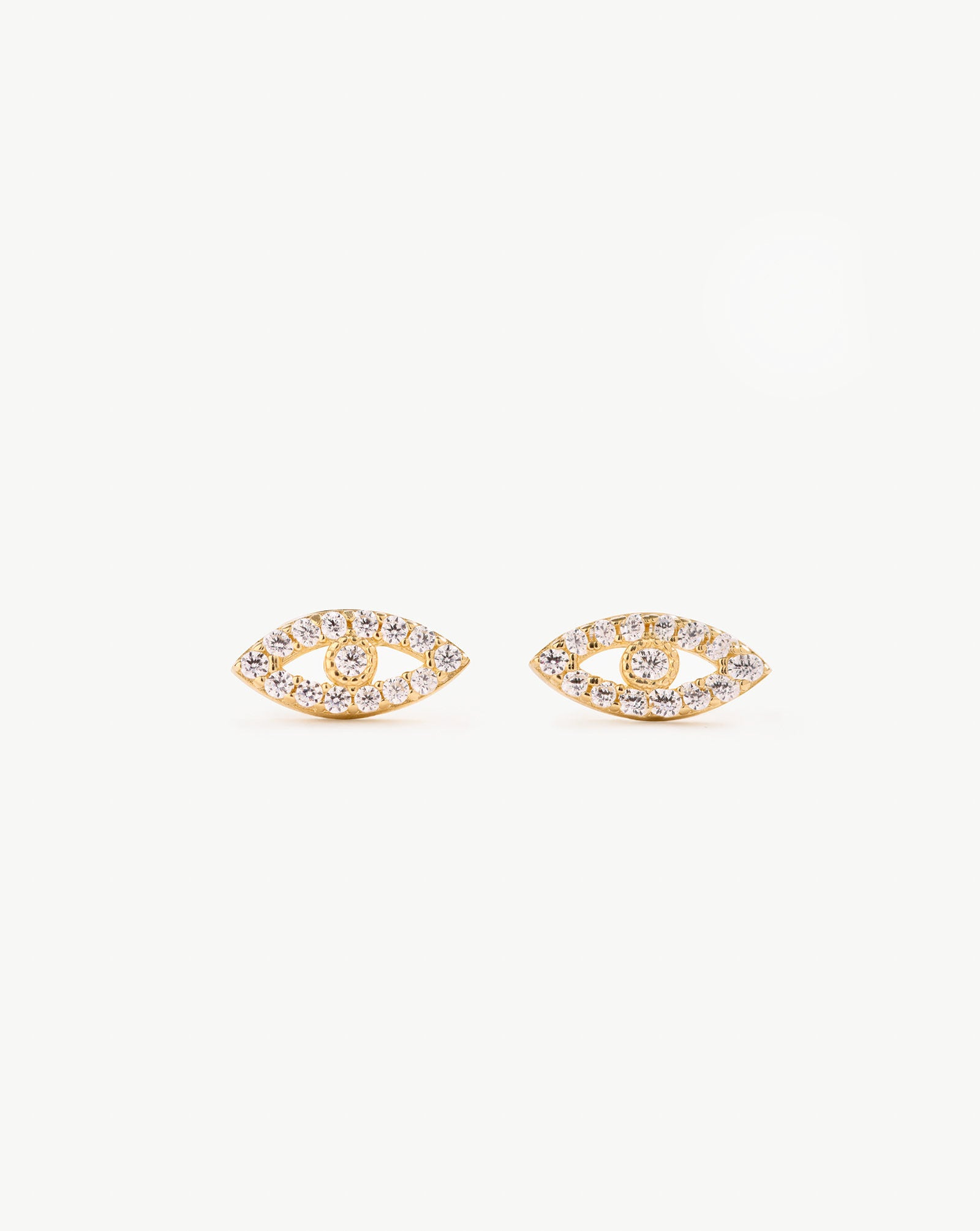 Evil Eye Pavé Studs