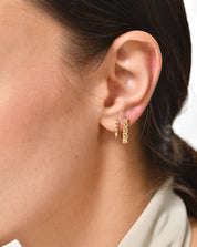 Zig Zag Half Hoops