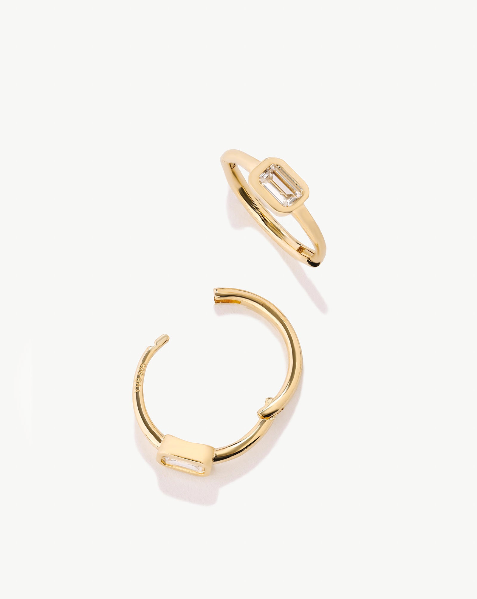 Solitaire Thin Hoops