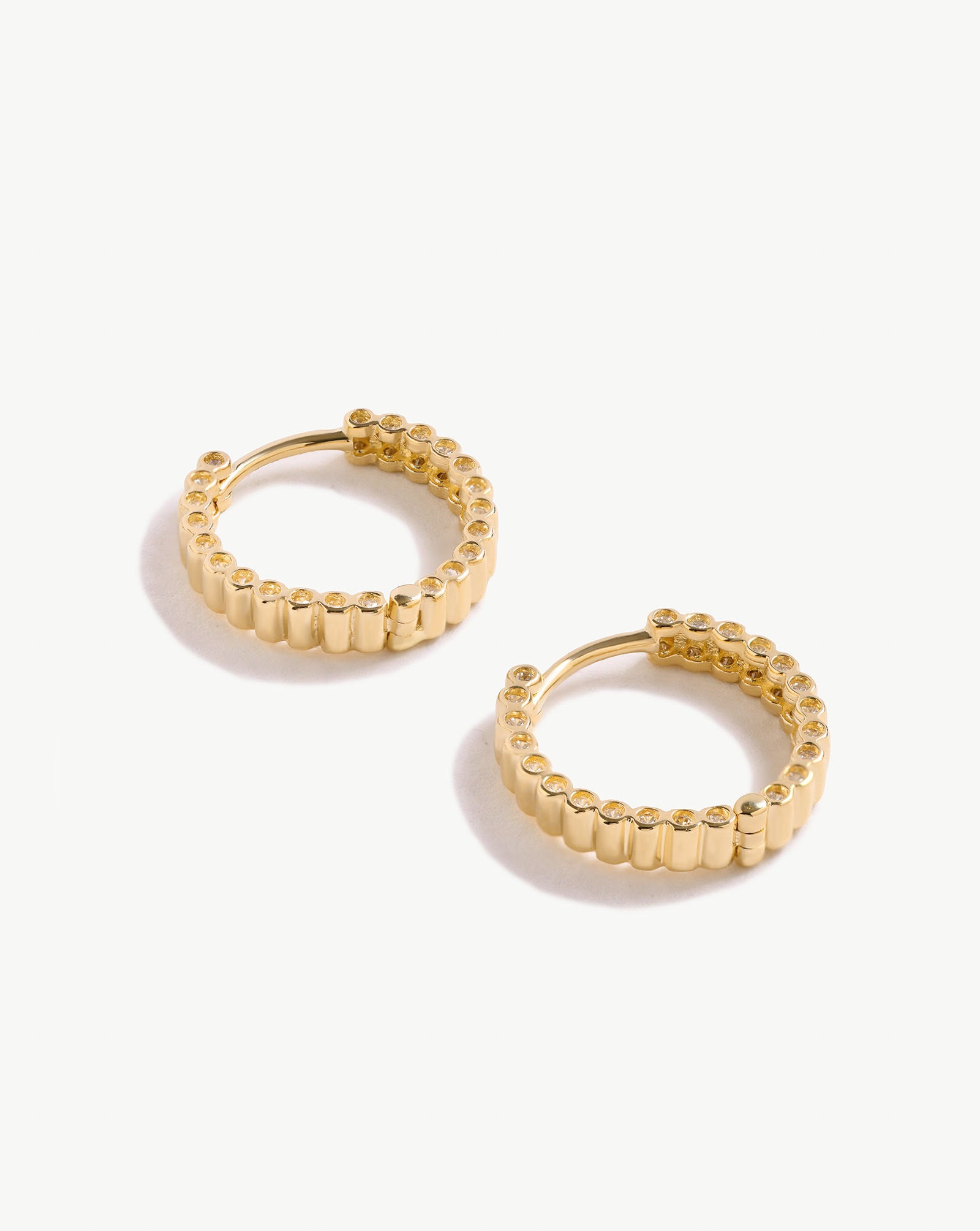 Side Detailed Zirconia Hoops