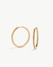 Pavé Thin Hoops