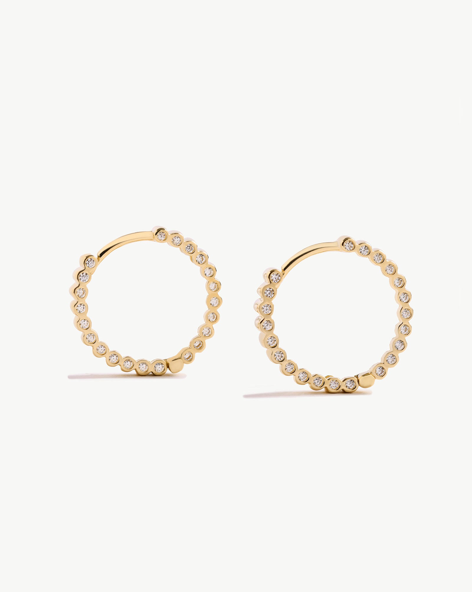 Side Detailed Zirconia Hoops