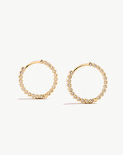 Side Detailed Zirconia Hoops