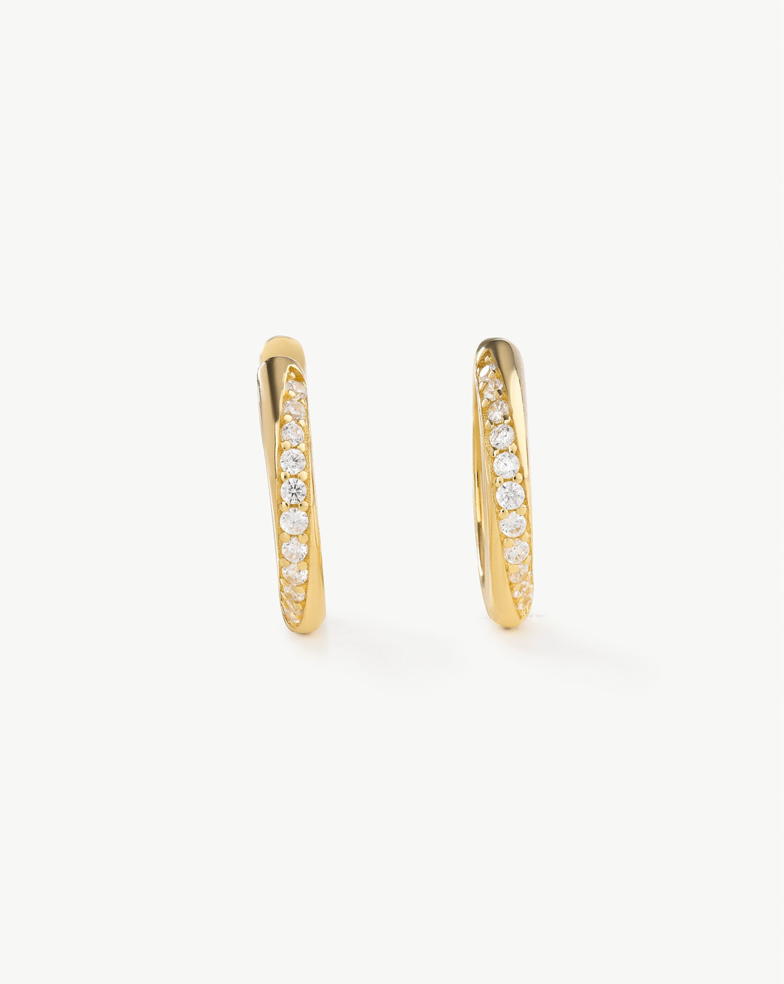 Twisted Zirconia Hoops