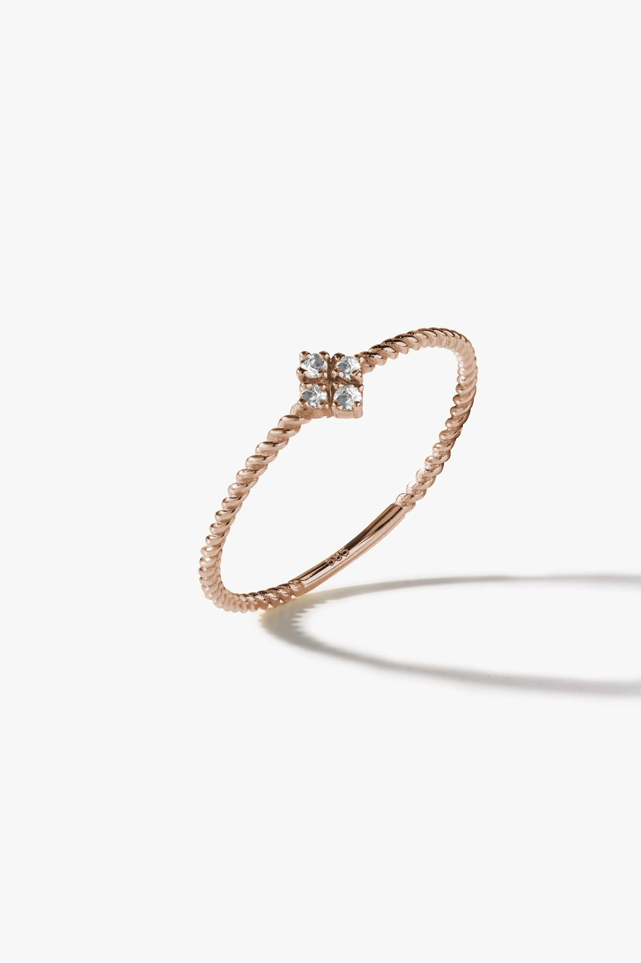 Diamond Diamond Slice Twist Ring